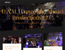 Tablet Screenshot of damproductions.us